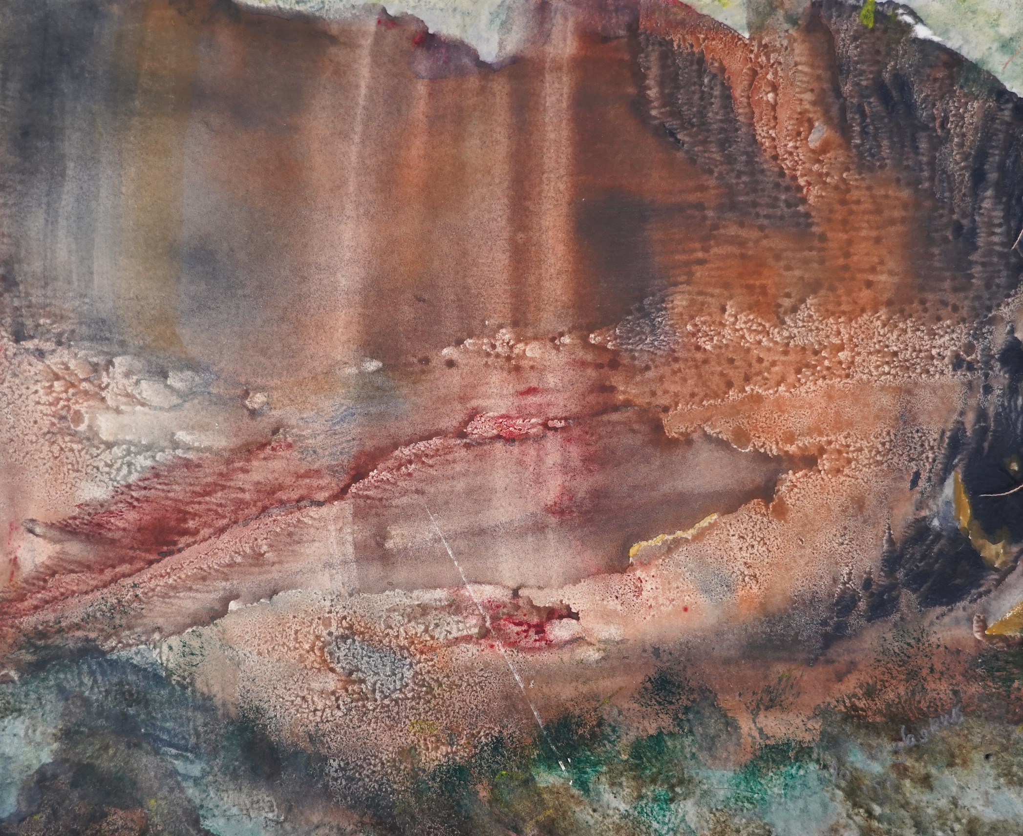 Phoebe Sholto Douglas (20th. C), watercolour, ‘Reflections’, unsigned, inscribed verso, 16 x 20cm
